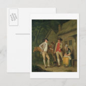 Koe en goederen van weduwe kosardines, met belasti briefkaart (Voorkant / Achterkant)