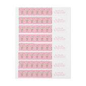 Koe en hart Roze Valentijnsdag (Vel)