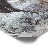 Koe en kalf Bison, geelsteen Poster (Hoek)