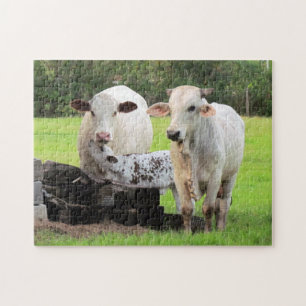 Koe en Kalf Boerderij Puzzel Legpuzzel