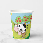 Koe en kalf papieren bekers (Voorkant)