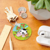 Koe en kalf sleutelhanger