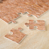 Koe en kalf van American Bison (Bison Bison) Legpuzzel (Zijkant)