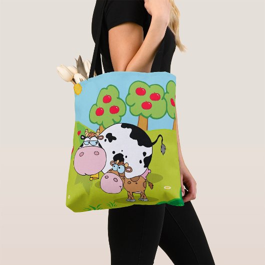 Koe- en Kalfboerderijscene Tote Bag