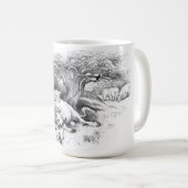 Koe en kat schets Koffiemok (Voorkant rechts)