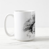 Koe en kat schets Koffiemok (Links)