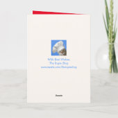 Koe en kerstkoekjes feestdagen kaart (Achterkant)