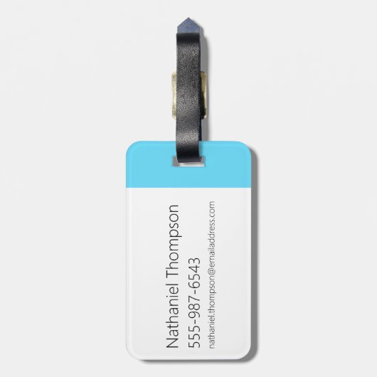 Koe en kip glimlachend grafisch bagagelabel (Achterkant verticaal)