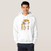 Koe en kip glimlachend grafisch hoodie (Voorkant volledig)