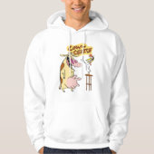 Koe en kip glimlachend grafisch hoodie (Voorkant)