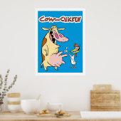 Koe en kip poster (Keuken)