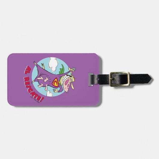 Koe en kip Super Koe Al Rescate! Bagagelabel (Voorkant horizontaal)