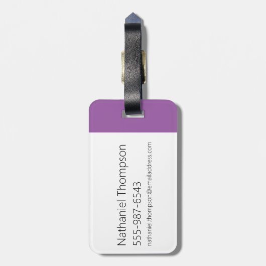 Koe en kip Super Koe Al Rescate! Bagagelabel (Achterkant verticaal)