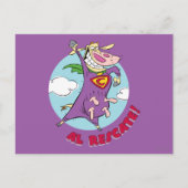 Koe en kip Super Koe Al Rescate! Briefkaart (Voorkant)