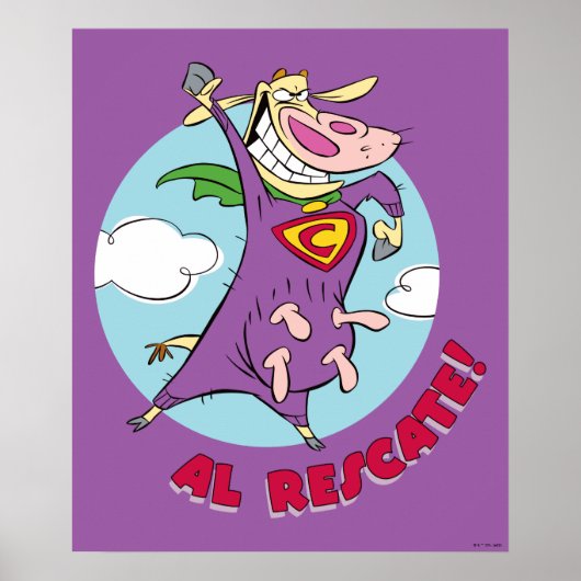 Koe en kip Super Koe Al Rescate! Poster (Voorkant)