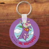 Koe en kip Super Koe Al Rescate! Sleutelhanger (Voorkant)