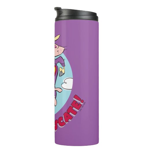 Koe en kip Super Koe Al Rescate! Thermosbeker (Geroteerd rechts)