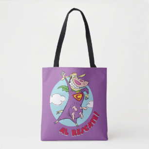 Koe en kip Super Koe Al Rescate! Tote Bag
