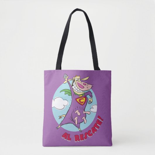 Koe en kip Super Koe Al Rescate! Tote Bag (Voorkant)