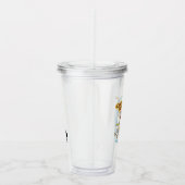 Koe en kippen lachen Grafisch Acryl Drinkbeker (Rechts)