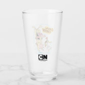 Koe en kippen lachen Grafisch Glas (Achterkant)