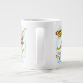 Koe en kippen lachen Grafisch Grote Koffiekop (Achterkant)