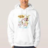 Koe en kippen lachen Grafisch Hoodie (Voorkant)
