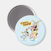 Koe en kippen lachen Grafisch Magneet (Voorkant / Achterkant)