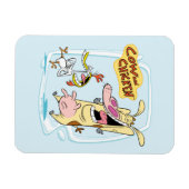 Koe en kippen lachen Grafisch Magneet (Horizontaal)