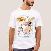 Koe en kippen lachen Grafisch T-shirt (Voorkant)