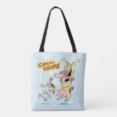 Koe en kippen lachen Grafisch Tote Bag (Achterkant)