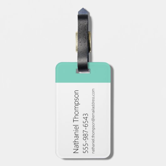 Koe en kippentranspen bagagelabel (Achterkant verticaal)