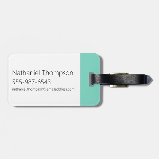 Koe en kippentranspen bagagelabel (Achterkant horizontaal)