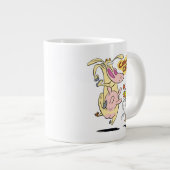 Koe en kippentranspen grote koffiekop (Voorkant rechts)