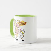 Koe en kippentranspen mok (Voorkant links)