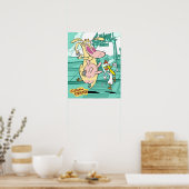 Koe en kippentranspen poster (Keuken)