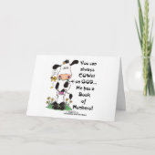 Koe en lieveheersbeestje COWnt op God Kaart (Voorkant)