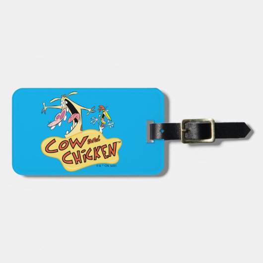 Koe en Logo Bagagelabel (Voorkant horizontaal)