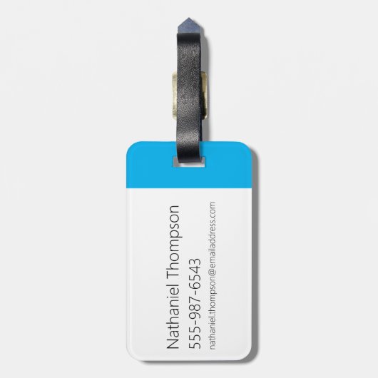 Koe en Logo Bagagelabel (Achterkant verticaal)