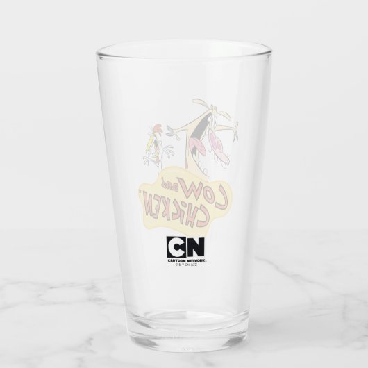 Koe en Logo Glas (Achterkant)