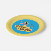 Koe en Logo Papieren Bordje (Gekanteld)