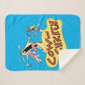 Koe en Logo Sherpa Deken (Voorkant (horizontaal))