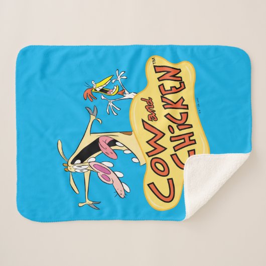 Koe en Logo Sherpa Deken (Voorkant (horizontaal))