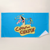 Koe en Logo Strandlaken (Voorkant)