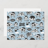 Koe en melk briefkaart (Voorkant / Achterkant)