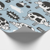 Koe en melk cadeaupapier (Hoek)