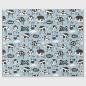 Koe en melk cadeaupapier (Vlak)