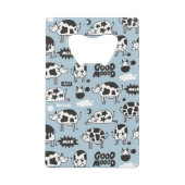 Koe en melk creditkaart flessenopener (Voorkant)