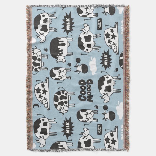 Koe en melk deken (Voorkant Verticaal)