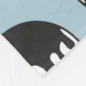 Koe en melk fleece deken (Hoek)